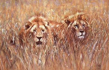 Serengeti Companions -  by Angela Drysdale