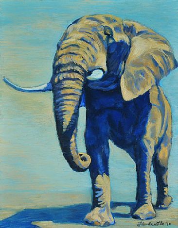 Memory - african elephant by Thomas Hardcastle