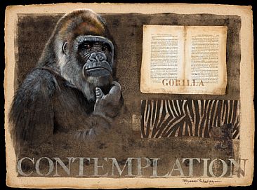 Contemplation - Gorilla by Pollyanna Pickering
