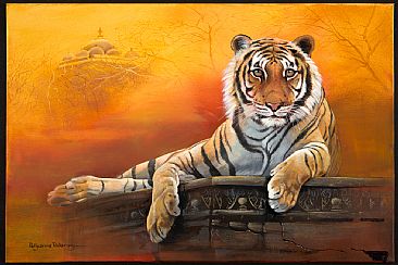 Temple of the Tiger - Bengal Tiger by Pollyanna Pickering