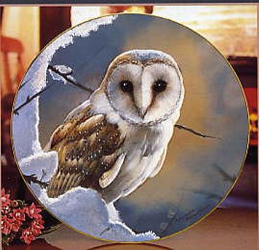 Winter Dusk - Barn Owl by Pollyanna Pickering