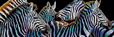 Brainstorming - Zebras by Karin Snoots