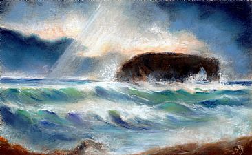 Crashing Waves - Wild seas in Shetland by Anne Barron