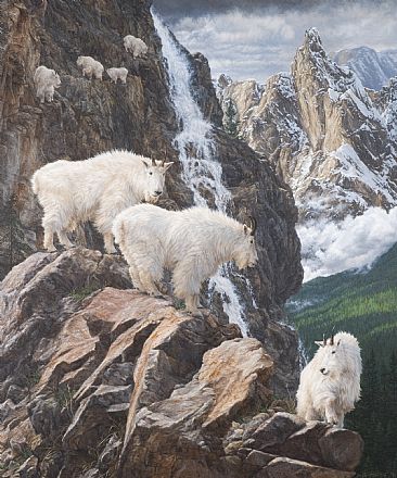 Cliffhangers - Mountain Goats by Beth Hoselton