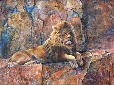 The Lookout - Lion by Emily Lozeron
