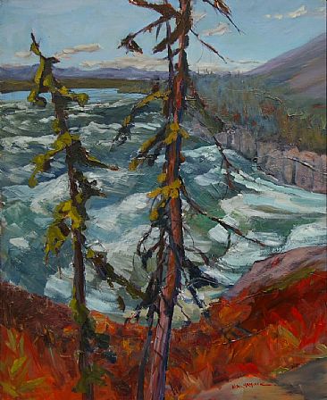 The Wild Nahanni Above Virginia Falls - Canadian National Park landscape by Kathy Haycock