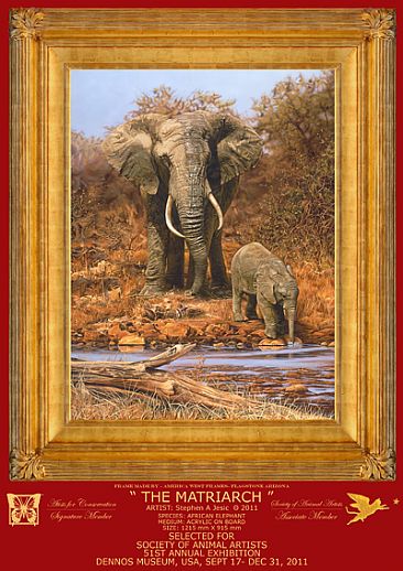 THE MATRIARCH - AFRICAN ELEPHANT by Stephen Jesic