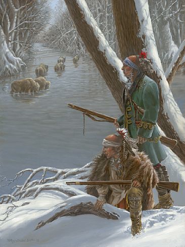 Buffalo on the Little Miami - Shawnee Indians and Buffalo by Mary Louise Holt