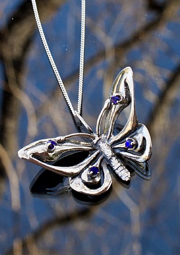 Butterfly Pendant - Butterfly by Rick Geib