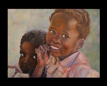 First Taste - Namibian girls by Michelle McCune