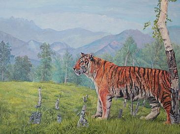 The king of the mountain  - Tiger by Ji Qiu