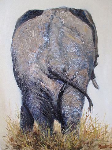 The end - African elephant by Gloria Chadwick