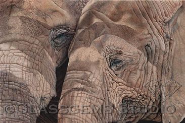 BFF's - Save the Elephants - African Elephants by Gemma Gylling