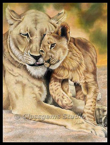 Pride and Joy - African Lions by Gemma Gylling