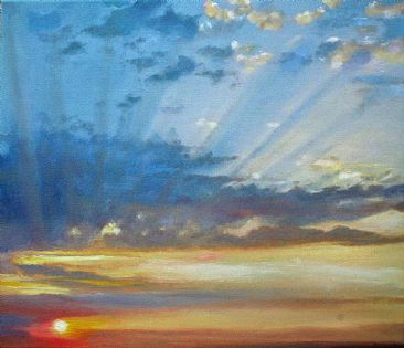 Morning Glory - Sunrise by Carrie Goller