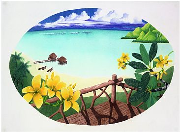 Hawai'i Dreaming - Plumeria By the Bay by Solveig Nordwall