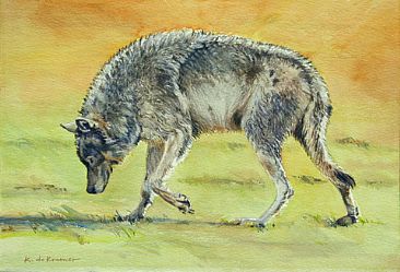 Scent Trail -Wolf - Wolf by Karyn deKramer