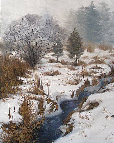 Winter Stream -  by Olena Lopatina