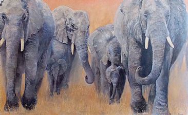 Heartbeat of Africa - African Elephant by Paula Wiegmink