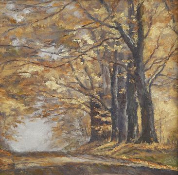 Old Maples - Autumn landscape by Jan Lutz