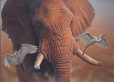 Nomad At Dusk - Elephant by Jerry Ragg