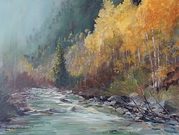 White River, Colorado - The White River by Sandra  Strohschein
