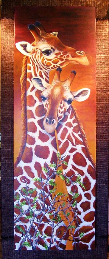 SKY SCRAPERS - Giraffes by Maria Ryan
