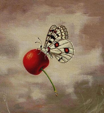Cherry Caper - detail -  by Linda Herzog