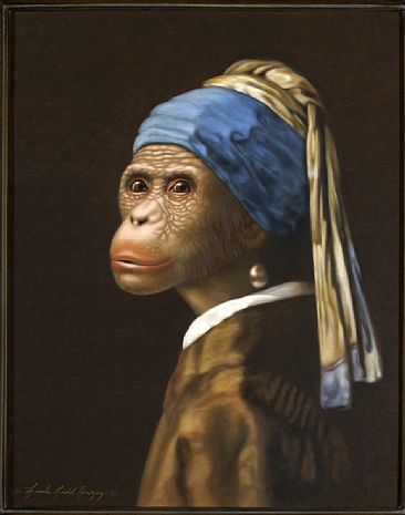 Girl With A Pearl Earring - Bonobo, Girld With A Pearl Earring by Linda Herzog