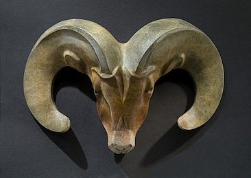 Bighorn Mask Maquette - Bighorn Ram face by  Rosetta