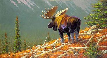 Moose Valley - Moose by Guy Coheleach