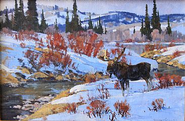 Willow Haven - Moose by Gregory McHuron