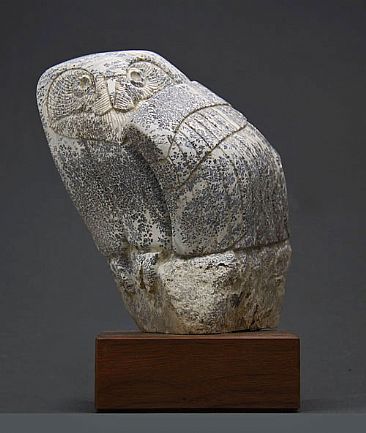 Soapstone Owl #9 - Owl by Clarence Cameron