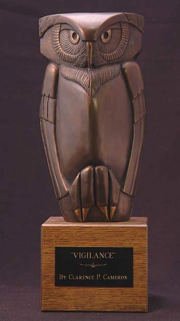 Vigilance (Bronze) - Owl by Clarence Cameron