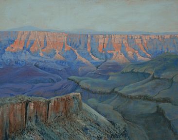 Formation's Glow SOLD - Grand Canyon landscape by Betsy Popp