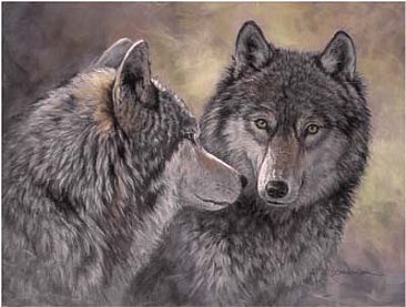 Soul Mate - wolves by Deb Gengler-Copple
