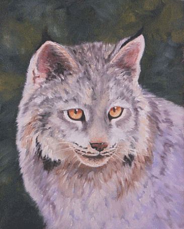 Lucy the Lynx - Lynx portrait by Kitty Whitehouse