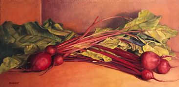 Still Life With Beets in the Sun - Fresh Beets  by Sally Berner